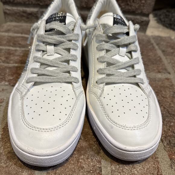 Vintage Havana Silver Glitter Star Ladies Shoes Size 8 - Picture 2 of 16